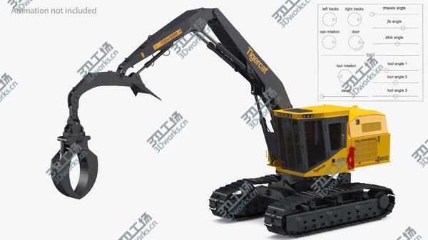 images/goods_img/20210312/3D Tigercat 855D Tracked Knuckleboom Loader Rigged/3.jpg